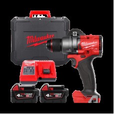 Дрель-шуруповёрт аккумуляторная бесщёточная MILWAUKEE M18 FDD3-402C (158Нм) (ЗУ+2акк.Х4Ач+кейс)