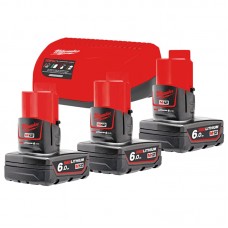 Энергокомплект MILWAUKEE M12 NRG-603 (ЗУ С12+ 3акк.Х6Ач B6)