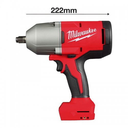Гайковерт аккумуляторный бесщеточный MILWAUKEE 1/2\" (1627 Нм) M18 BLHIWF12-0X, с кольцом (каркас)