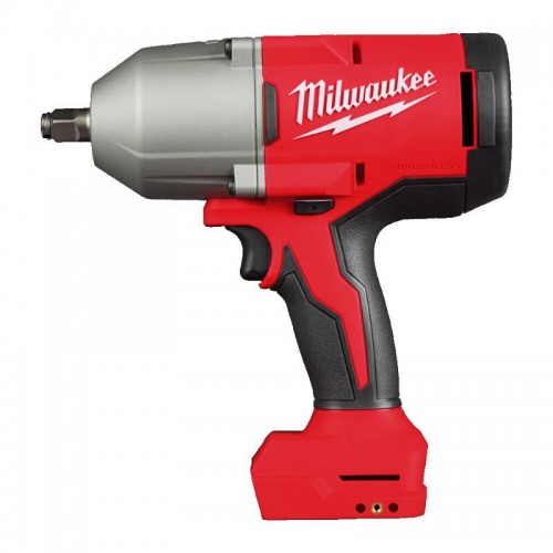 Гайковерт аккумуляторный бесщеточный MILWAUKEE 1/2\" (1627 Нм) M18 BLHIWF12-0X, с кольцом (каркас)