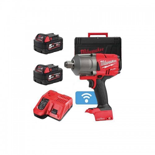 Гайковерт аккумуляторный бесщёточный MILWAUKEE 3/4\" (2034Нм) M18 ONEFHIWF34-502X, с кольцом