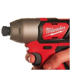 Шуруповерт ударный аккумуляторный MILWAUKEE (112Нм) M12 BID-0 (каркас), (замена на 4933499689)