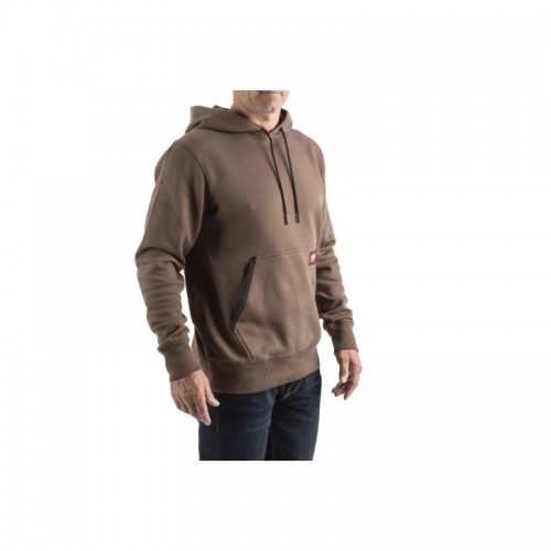 Толстовка WHB MILWAUKEE, с капюшоном, коричневая, (размер XXL)
