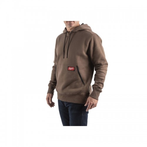 Толстовка WHB MILWAUKEE, с капюшоном, коричневая, (размер XXL)