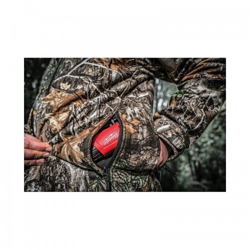 Куртка с подогревом MILWAUKEE, M12 HJCAMO6-201 (L), камуфляжная (размер L) (+ЗУ, 1 аккум.Х 2Ач)