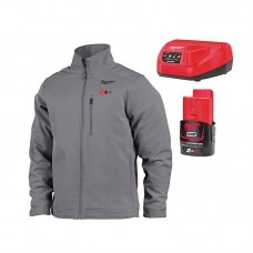 Куртка с подогревом MILWAUKEE M12 HJGREY5-201, серая, размер L (ЗУ +1акк.Х2Ач)