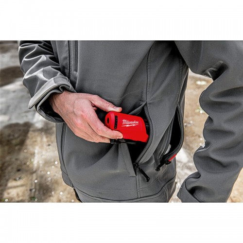Куртка с подогревом MILWAUKEE M12 HJGREY5-201, серая, размер L (ЗУ +1акк.Х2Ач)