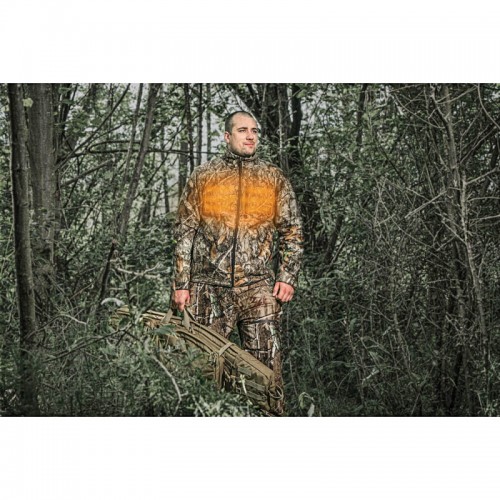 Куртка с подогревом MILWAUKEE, M12 HJCAMO6-201 (M), камуфляжная (размер M) (+ЗУ, 1 аккум.Х 2Ач)
