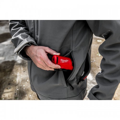 Куртка с подогревом MILWAUKEE M12 HJGREY5-201, серая, размер XL (ЗУ +1акк.Х2Ач)