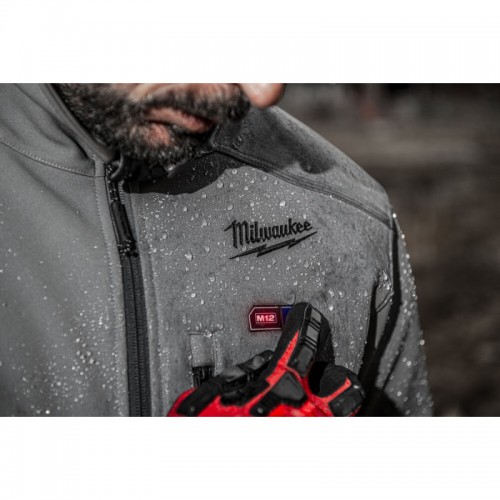 Куртка с подогревом MILWAUKEE M12 HJGREY5-201, серая, размер XL (ЗУ +1акк.Х2Ач)