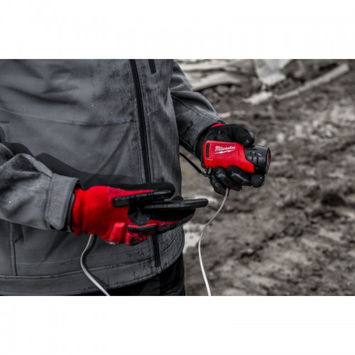 Куртка с подогревом MILWAUKEE M12 HJGREY5-201, серая, размер XXL (ЗУ +1акк.Х2Ач)