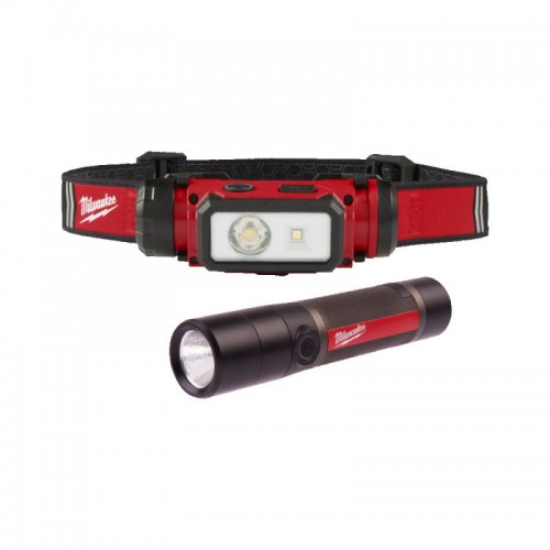 Набор фонарей светодиодных аккумуляторных компактных MILWAUKEE, L4 FMHL2LED-302