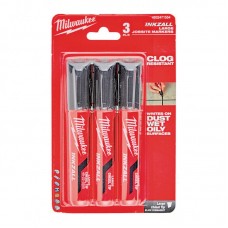 Маркер для будмайданчика InkZAll MILWAUKEE, великий (L), чорний (3шт)