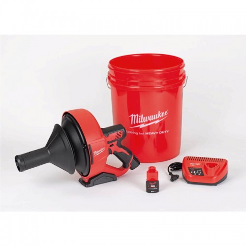 Машина прочистная аккумуляторная MILWAUKEE M12 BDC6-0C трос 6м (каркас+ведро)