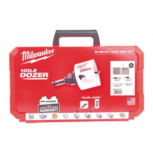 Набор коронок Bi-Metal HOLE DOZER™ MILWAUKEE (Ø16, 20, 25, 32, 40, 51, 64мм) (12шт)