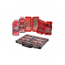 Набор бит ShW, буров SDS-PLUS MX4 и сверел MILWAUKEE в органайзере PACKOUT (98шт)