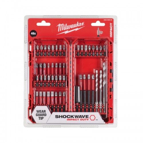 Набор бит Milwaukee SHOCKWAVE (48 предм.) PACKOUT