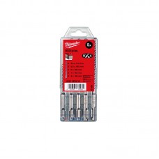 Набор буров SDS-PLUS MX4 MILWAUKEE с 4-мя режущими кромками (5шт) (5,5/6/7/8 )