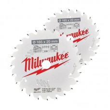 Набор дисков пильных MILWAUKEE Ø165х20х40зуб. (2шт 4932492433)