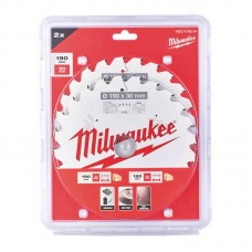 Набор дисков пильных MILWAUKEE Ø190x30x24зуб. (2шт. 4932471300)
