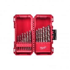 Набор сверл по металлу THUNDERWEB HSS-G PACKOUT MILWAUKEE, DIN-338, (19шт) (1-10мм)