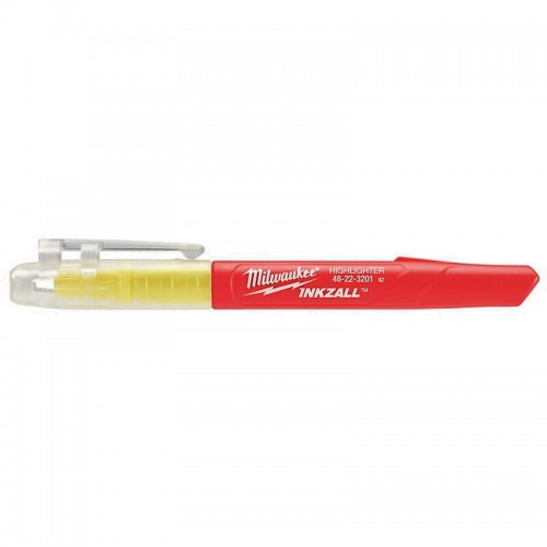 Набір текстмаркерів InkZAll MILWAUKEE, жовтий, (5шт)