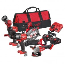 Набор из 6 инструментов аккумуляторных бесщеточных MILWAUKEE M18 FPP6G3-502B