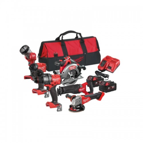 Набор из 6 инструментов аккумуляторных бесщеточных MILWAUKEE M18 FPP6G3-502B