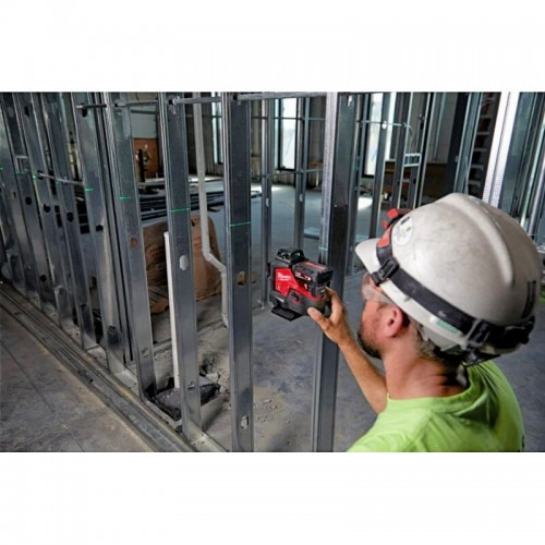 Нивелир лазерный аккумуляторный 3D MILWAUKEE M12 3PL-0C (360˚, зелёный луч)
