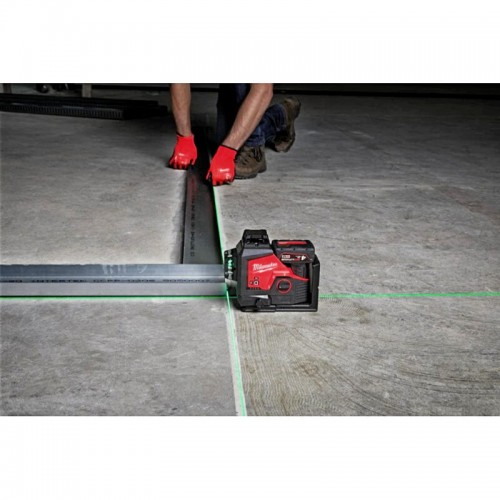 Нивелир лазерный аккумуляторный 3D MILWAUKEE M12 3PL-0C (360˚, зелёный луч)