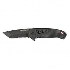 Нож складной  HARDLINE Serrated MILWAUKEE с серейторным лезвием 75мм