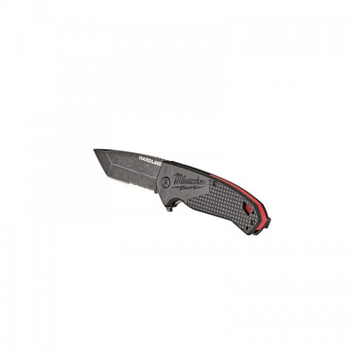 Нож складной  HARDLINE Serrated MILWAUKEE с серейторным лезвием 75мм