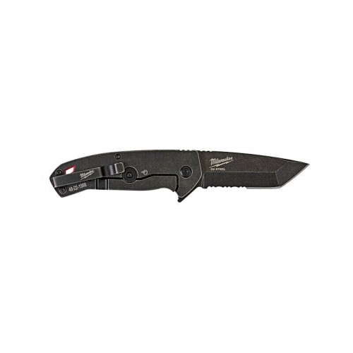 Нож складной  HARDLINE Serrated MILWAUKEE с серейторным лезвием 75мм