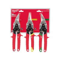 Ножницы по металлу (набор 3шт) MILWAUKEE (левые, правые, прямые), (замена на 4932499020)