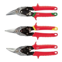 Ножницы по металлу (набор 3шт) MILWAUKEE (левые, правые, прямые), (замена на 4932499020)