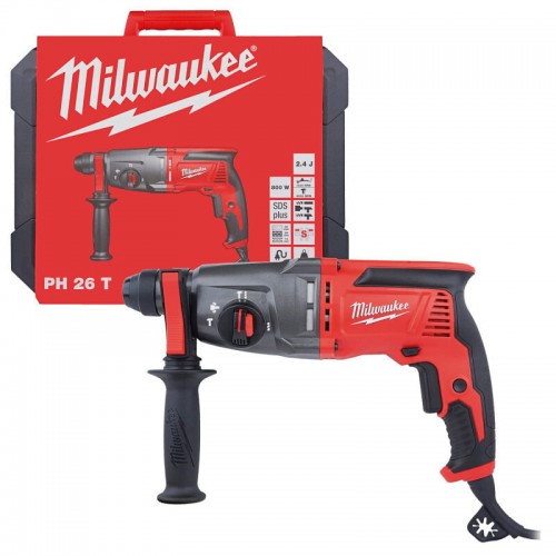 Перфоратор 3-режимный SDS PLUS MILWAUKEE PH 26 T (2,4 Дж)