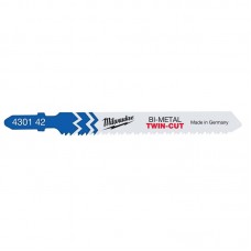 Полотна для лобзіка T123XF Bi-Metal TWIN CUT MILWAUKEE, 91х2,5/1,8мм, (5шт)