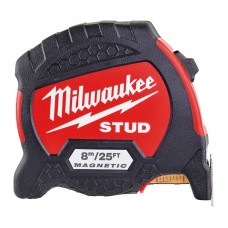 Рулетка магнитная STUD MILWAUKEE GEN II, 8м/25фт (33мм), (замена на 4932498766)