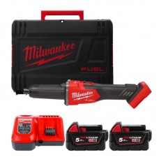 Машина прямошлифовальная аккумуляторная бесщёточная MILWAUKEE M18 FDGRB-502X (ЗУ+2акк.Х5Ач+HDкейс)