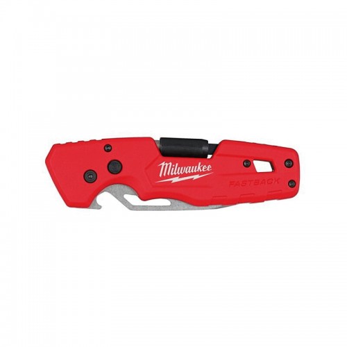 Нож складной FASTBACK MILWAUKEE 5 в 1 с серейторным лезвием 75мм