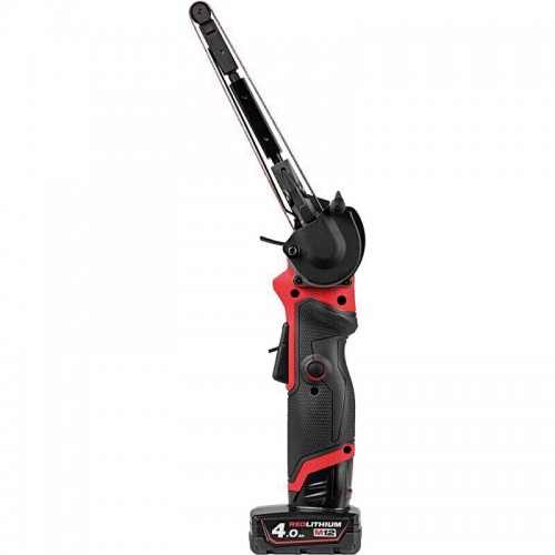Шлифмашина ленточная аккумуляторная бесщеточная MILWAUKEE M12 FBFL13-402B (13мм) (ЗУ+2Х4Ач+сумка)