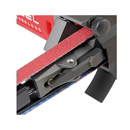 Шлифмашина ленточная аккумуляторная бесщеточная MILWAUKEE M12 FBFL13-402B (13мм) (ЗУ+2Х4Ач+сумка)