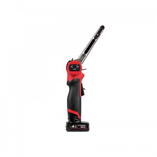 Шлифмашина ленточная аккумуляторная бесщеточная MILWAUKEE M12 FBFL13-402B (13мм) (ЗУ+2Х4Ач+сумка)