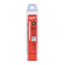 Сверло по металлу THUNDERWEB HSS-G MILWAUKEE, DIN338, Ø7,1х109х69мм, (5шт)