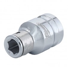 Переходник хромированный MILWAUKEE с 3/8'' квадратный хвостовик на 1/4'' Hex