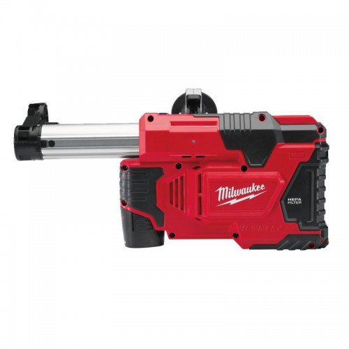 Пылесос аккумуляторный универсальный для перфораторов MILWAUKEE M12 DE-201X (ЗУ+1акк.Х2Ач+HDкейс)