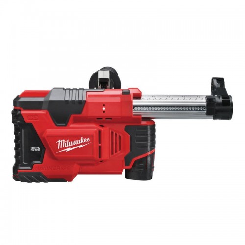 Пылесос аккумуляторный универсальный для перфораторов MILWAUKEE M12 DE-201X (ЗУ+1акк.Х2Ач+HDкейс)