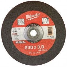 Диск отрезной по камню MILWAUKEE, CC 42/230х3 PRO+, Ø230мм