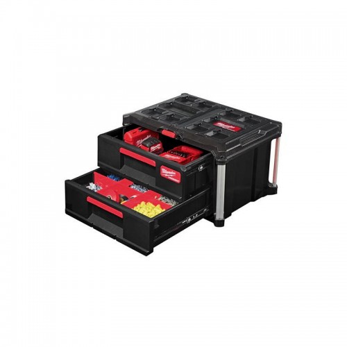 Ящик для инструмента с 2-мя выдвижными отсеками PACKOUT MILWAUKEE DRAWER BOX (560x410х363мм)