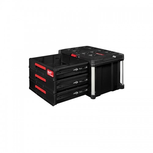 Ящик для инструмента с 3-мя выдвижными отсеками PACKOUT MILWAUKEE DRAWER BOX (560x410х363мм)